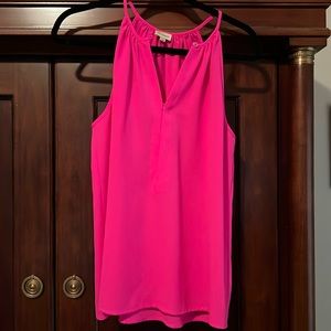 EUC Cremieux tank bright pink size small